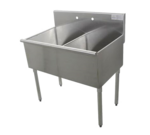 Advance Tabco , 6-2-48, Sink, (2) Two Compartment