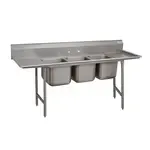 Advance Tabco , 93-3-54-18RL, Sink, (3) Three Compartment