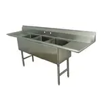 Advance Tabco , FC-3-2424-24RL, Sink, (3) Three Compartment