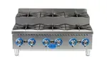 Globe GHPSU636G, Hotplate, Countertop, Gas, 6, 36.0 Inch