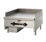 Wells , HDG-2430G, Griddle, Gas, Countertop