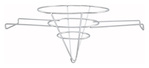 Winco , FF-10, Fryer Filter Cone Holder / Rack